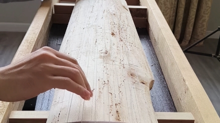 手工老青桐古琴木坯试音