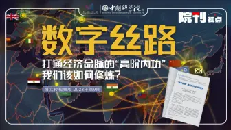 数字丝路：打通经济命脉的“高阶内功”，我们该如何修炼？丨院刊视点