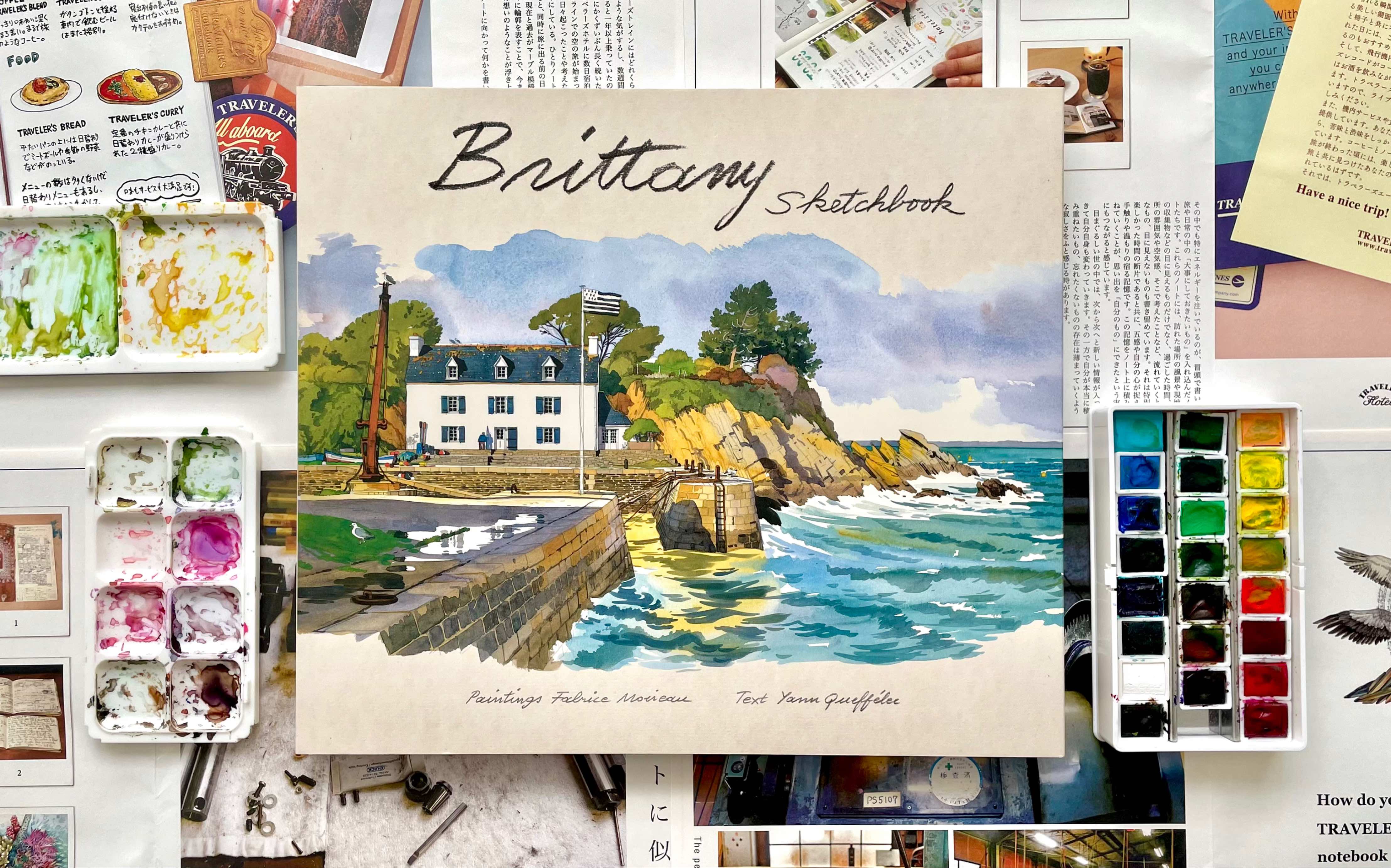 《Brittany Sketchbook》布列塔尼城市速写画册|Fabrice Moireau|2018年出版哔哩哔哩bilibili