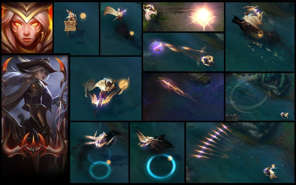 【英雄联盟】新皮肤西部魔影系列-艾希皮肤演示!