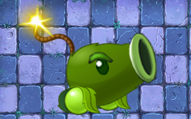 【植物大战僵尸】自制植物:豌豆加农炮