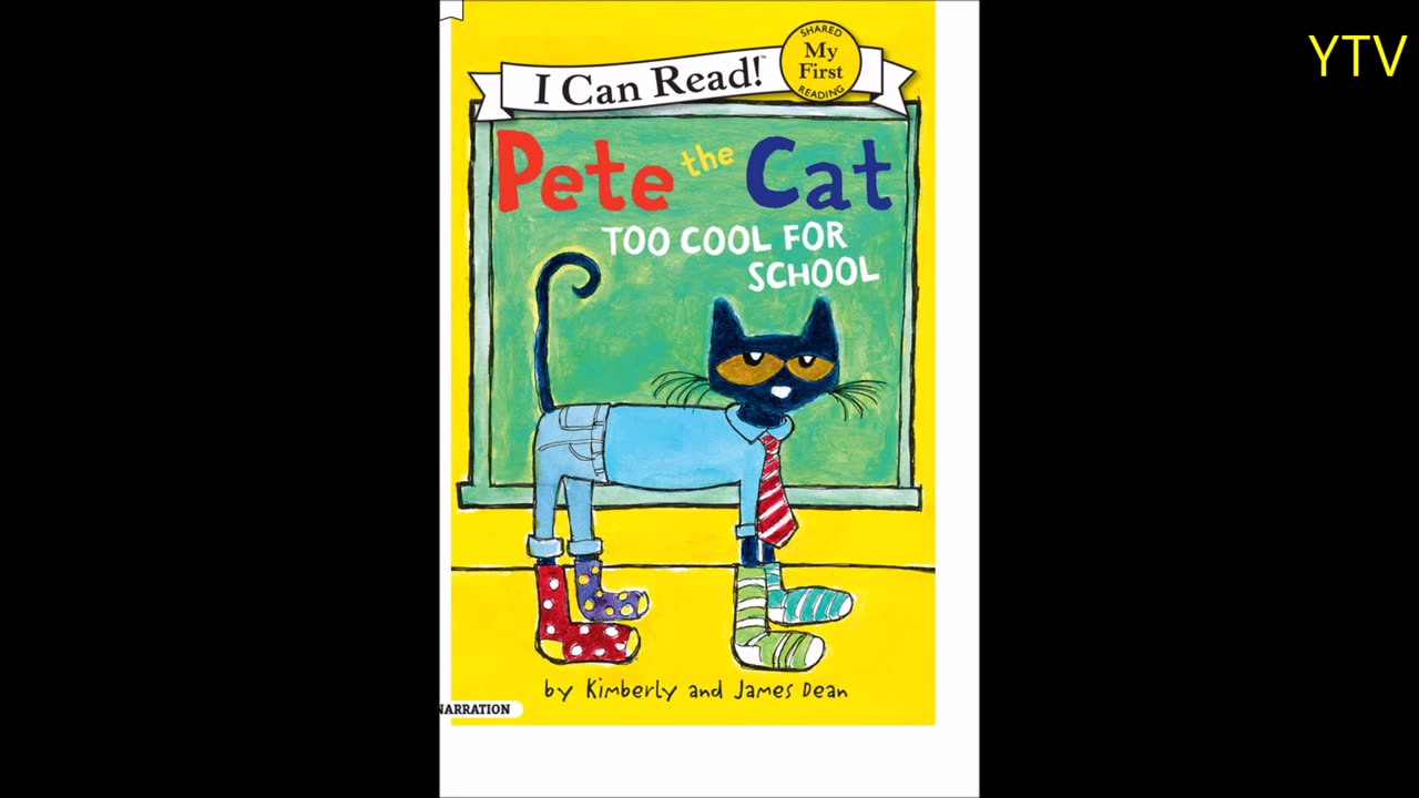 皮特猫 酷酷的去学校 经典英文绘本 磨耳朵 I can read, PETE THE CAT TOO COOL FOR SCHOOL哔哩哔哩bilibili