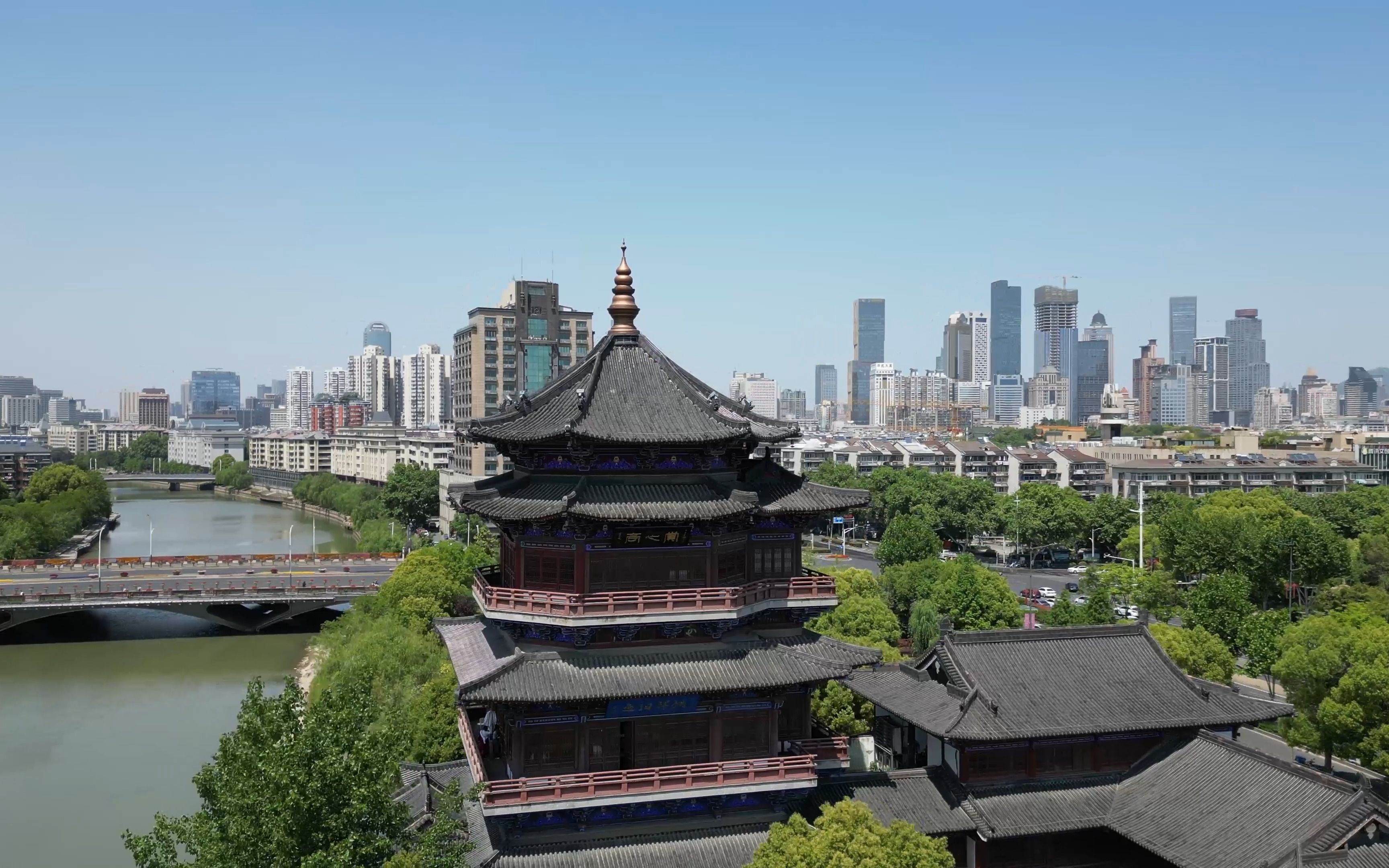 航拍金陵-建康赏心亭