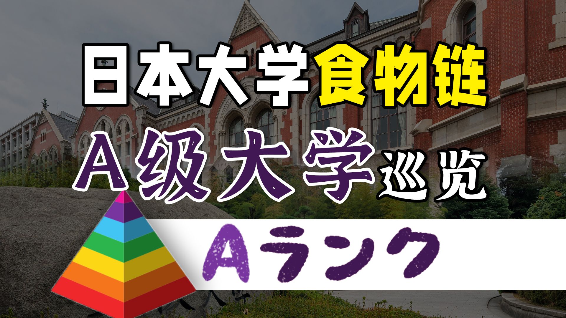 日本大学食物链排名!A级顶尖大学巡览哔哩哔哩bilibili