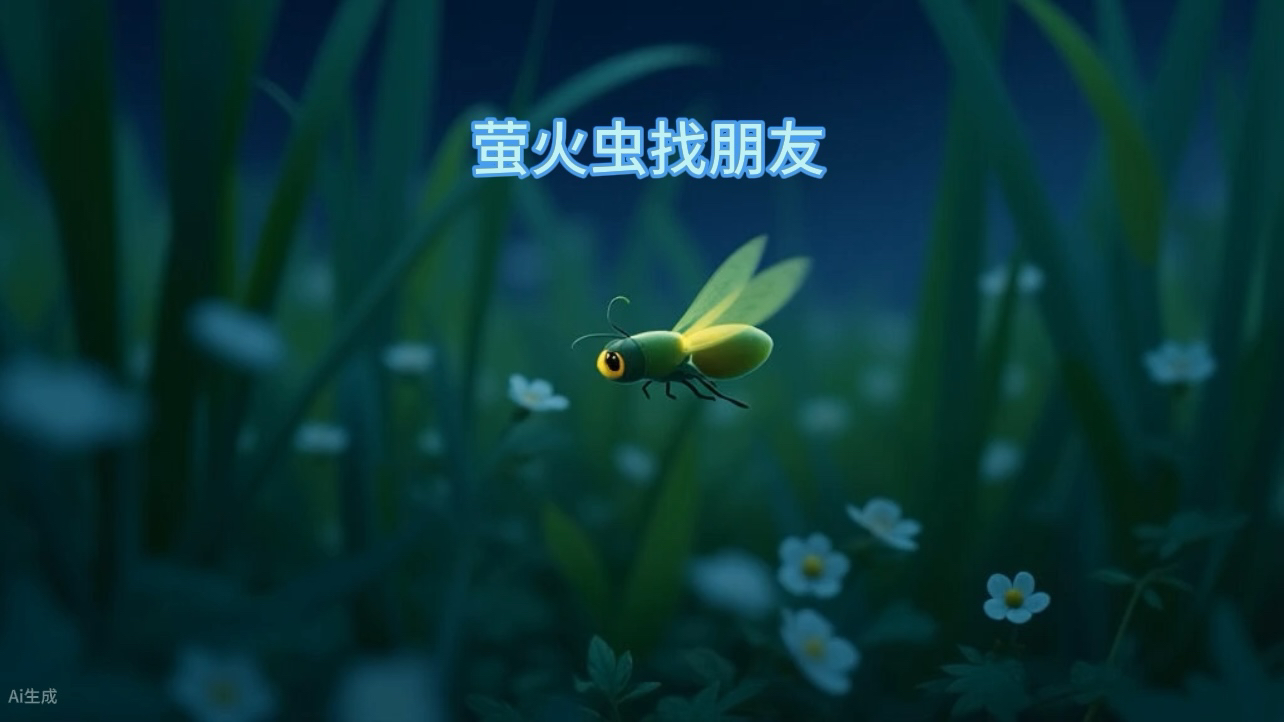 儿童睡前小故事《萤火虫找朋友》,聪明的萤火虫找到新的朋友啦!