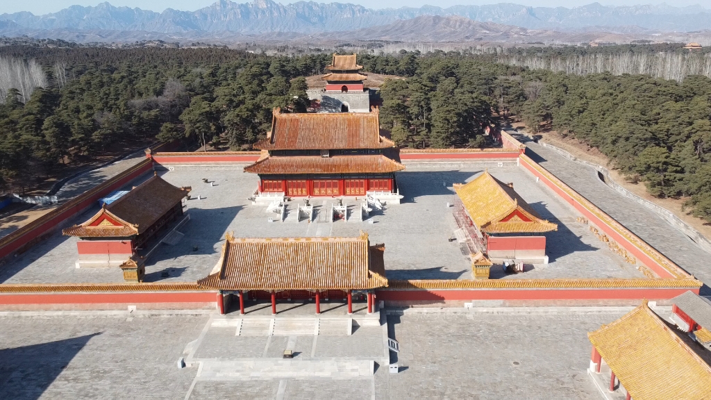 航拍清西陵昌陵.