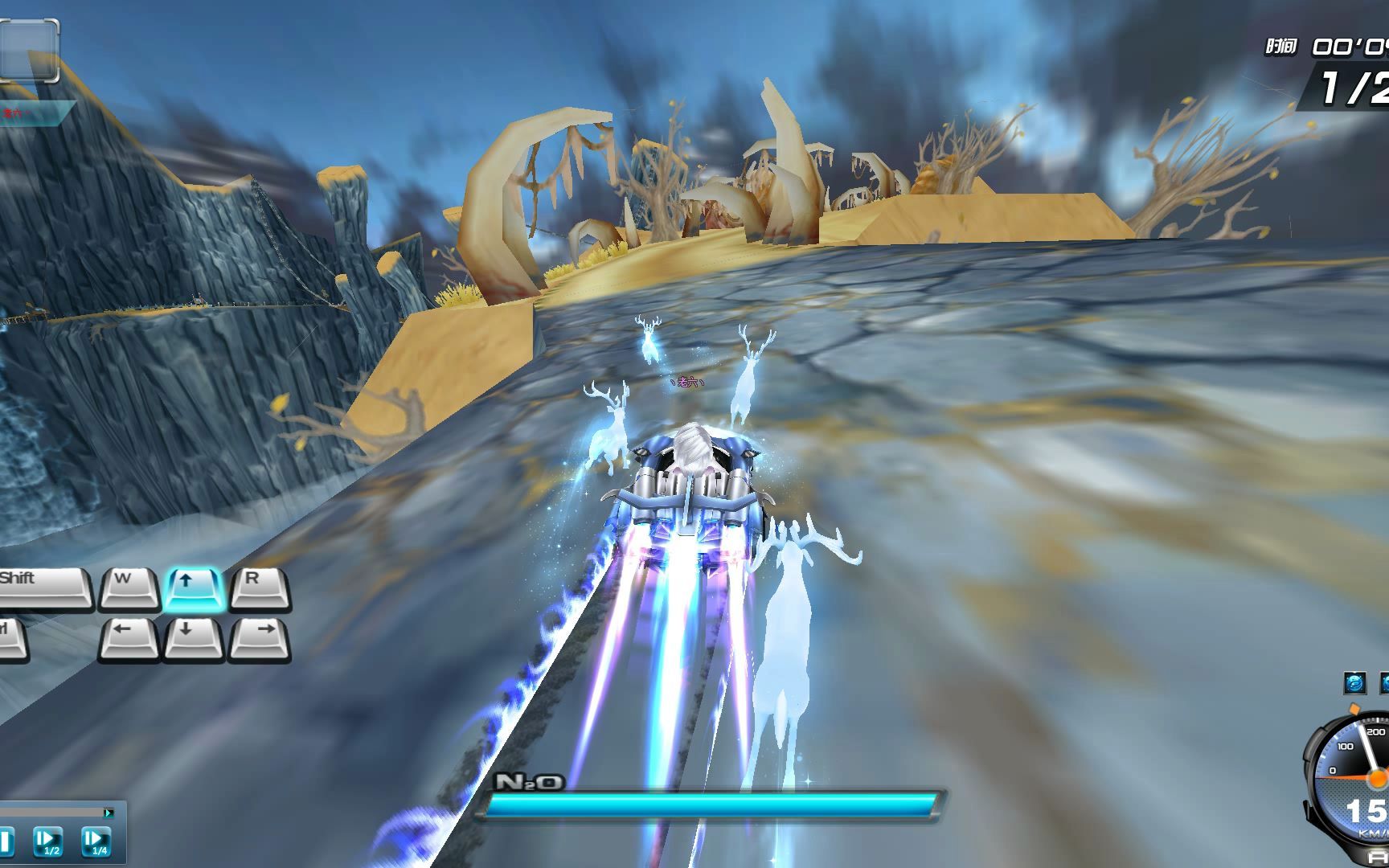 qq飞车端游,云中漫步1.45.06平民跑法