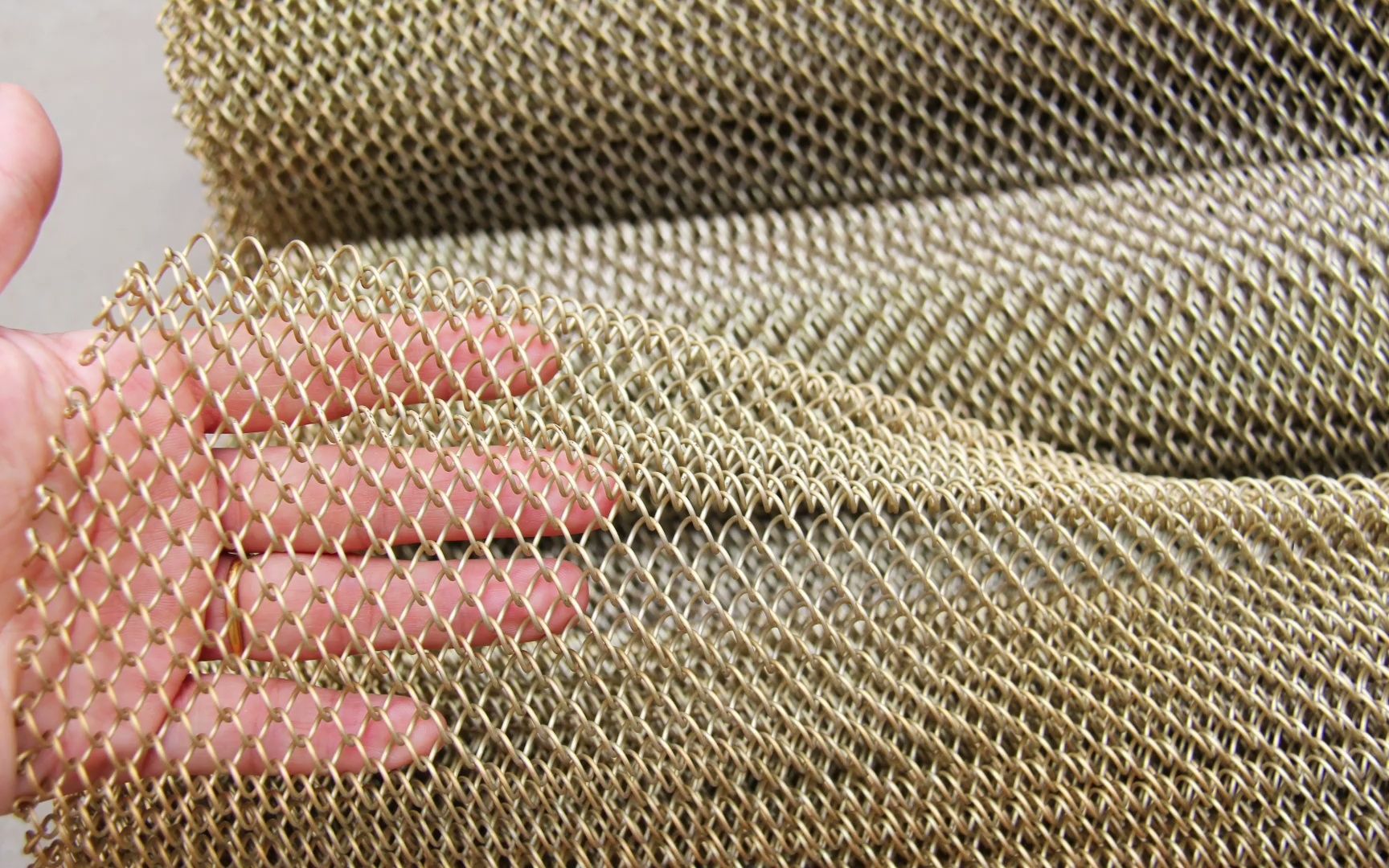 金属网帘批发厂家,金属网帘安装效果图片