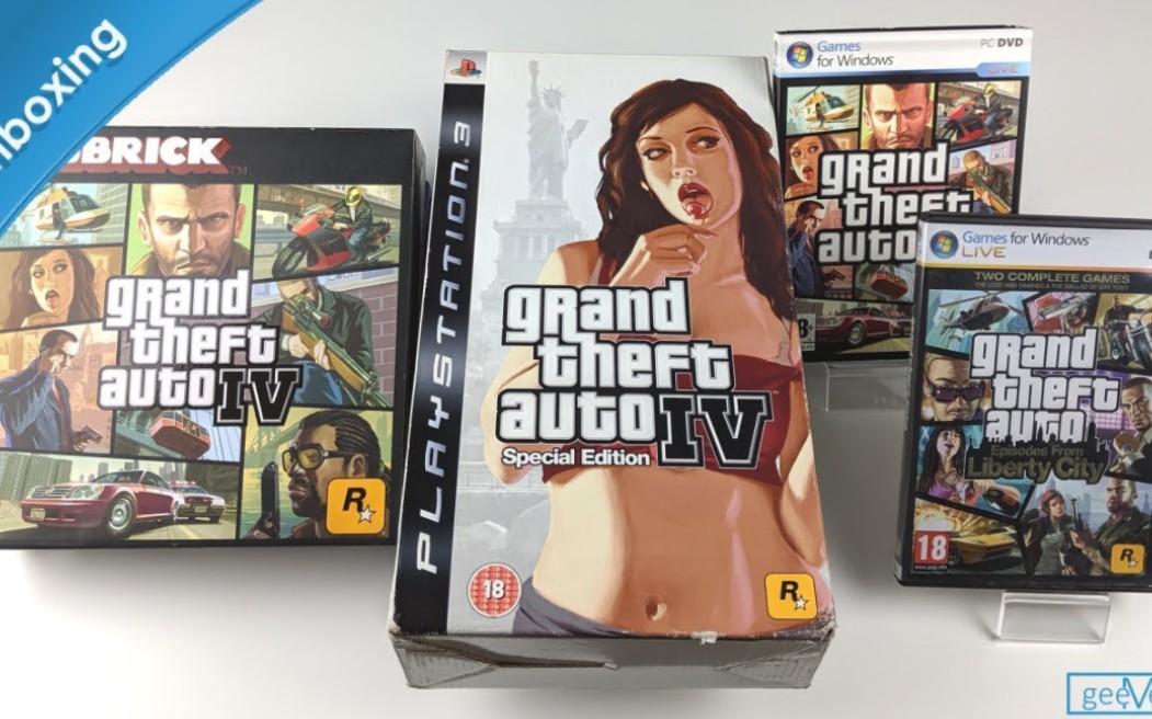 [图]GTA4 实体全系列开箱 （GTA4典藏版，GTA4PC版，GTA4公仔）