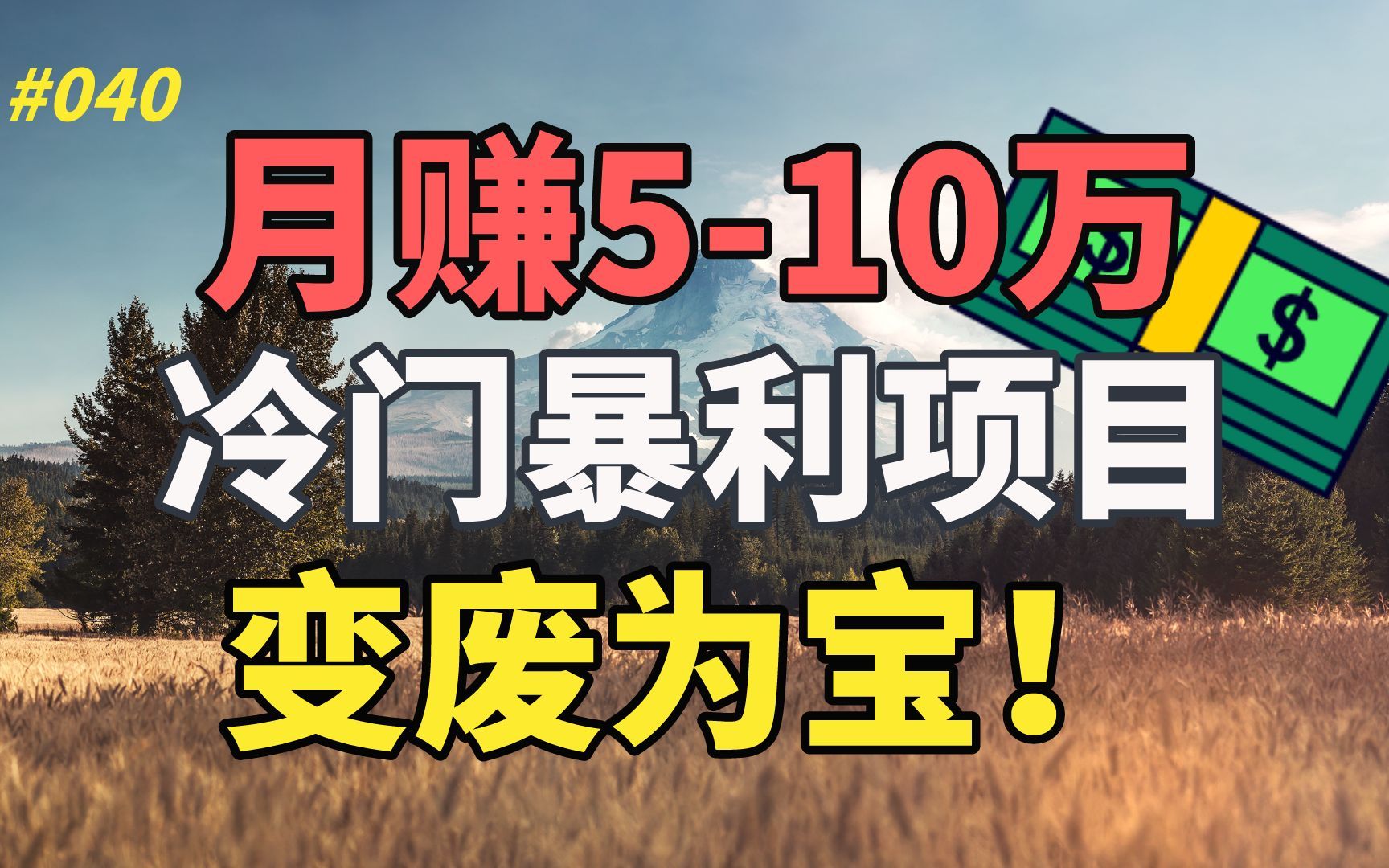 【精品副业】一个月赚510万,暴利冷门赚钱项目,变废为宝!哔哩哔哩bilibili