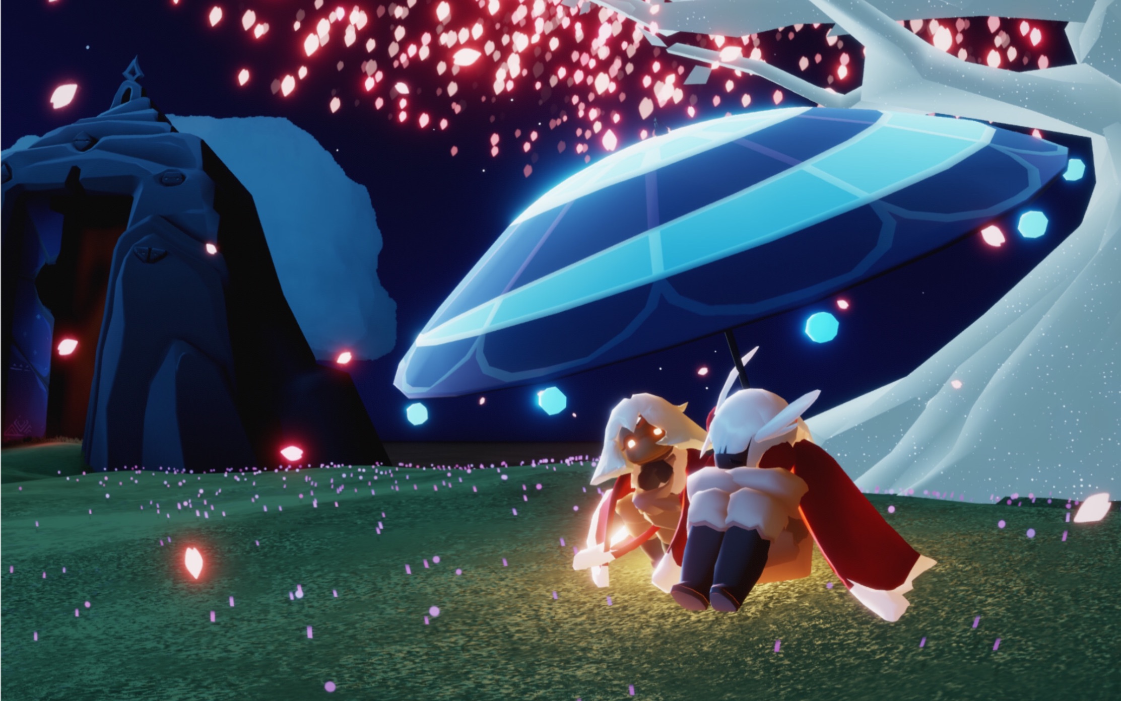 光遇出号/大伞篝火白鸟