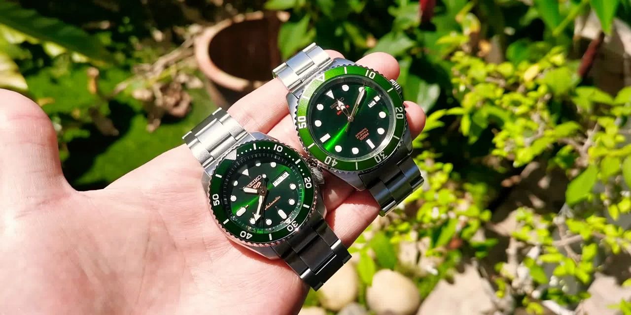 精工Seiko 5 sports 两大绿水鬼新久对比,srpd63 VS srpb93哔哩哔哩bilibili