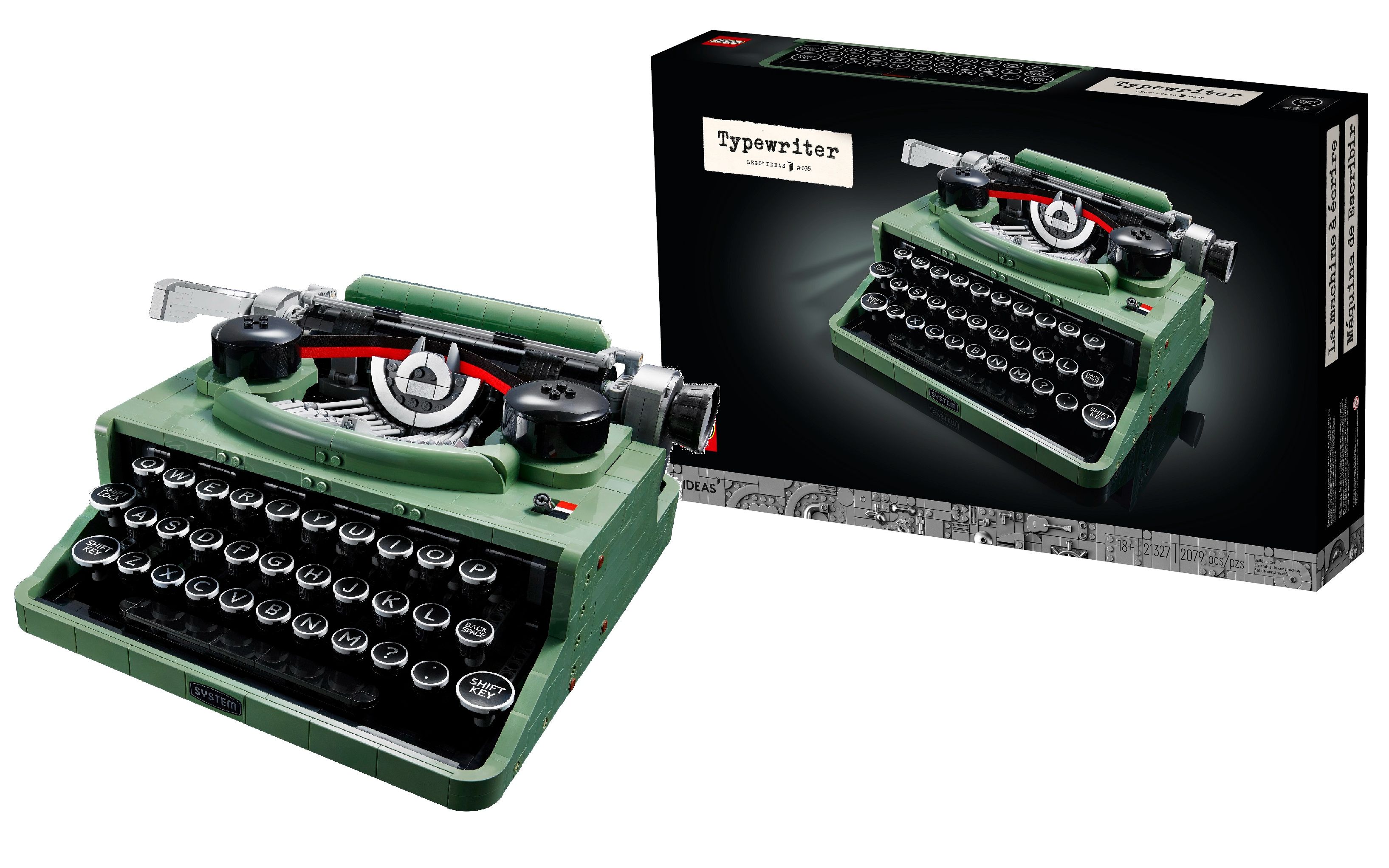 乐高 lego 21327 ideas系列 打字机 2021速拼评测