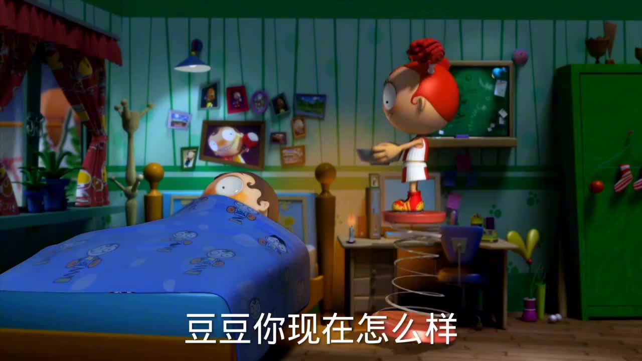 图图动漫配音豆豆为了吃披萨装病被琪琪识破后是怎么收拾他的