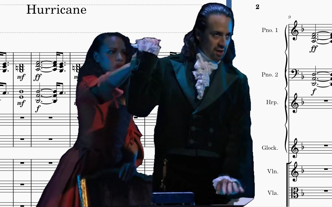[图][MuseScore]帮LMM找调：Hurricane纯音乐版 汉密尔顿音乐剧