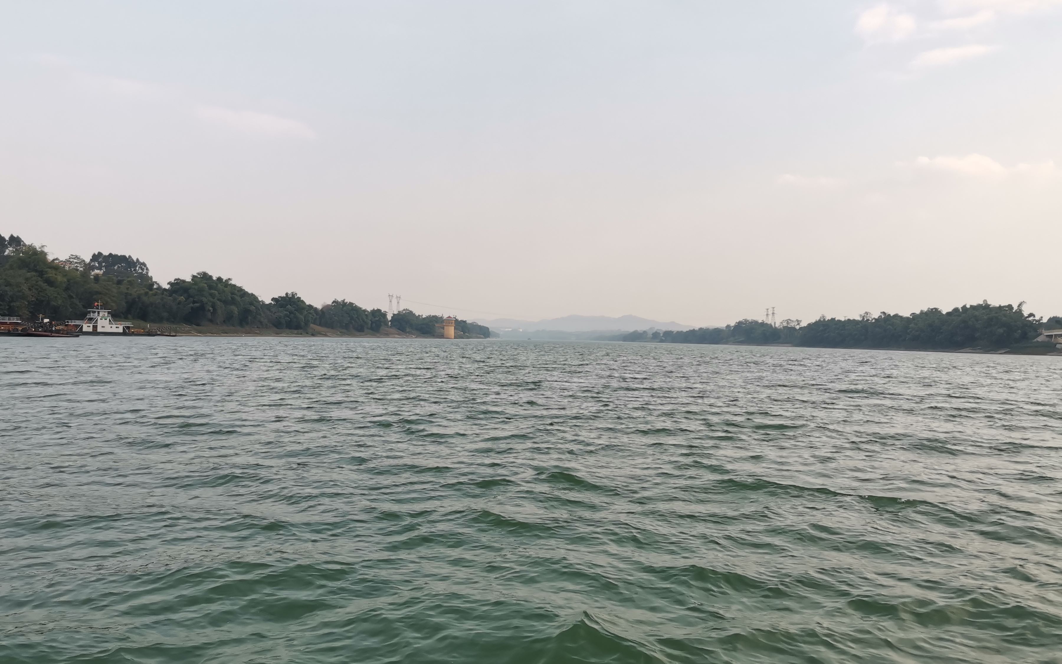 活动作品老口渡口江面