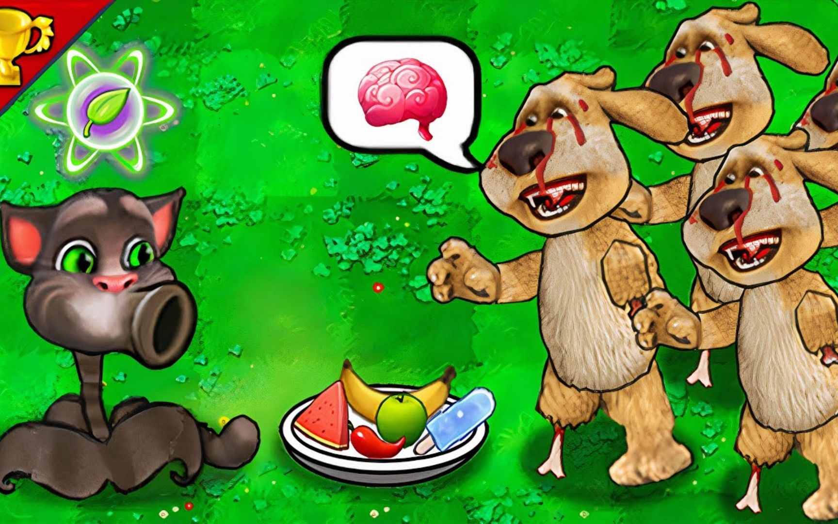 植物大战僵尸:汤姆猫射手前来报到,吃下去的水果都打回去了!