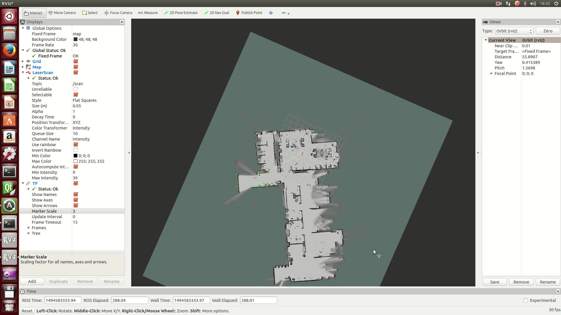 谷歌cartographer构建大规模地图(激光雷达+IMU+轮式里程计融合建图)哔哩哔哩bilibili