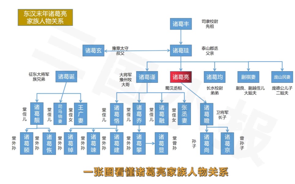 诸葛亮家庭关系图图片