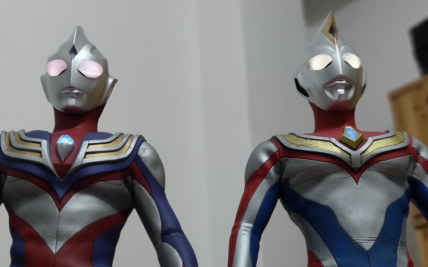 34cm迪迦奥特曼和34cm戴拿奥特曼合体-麻子安-默认收藏夹-哔哩哔哩