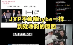 Descargar video: 【韩网热贴】JYP不会像hybe一样到处收购的原因