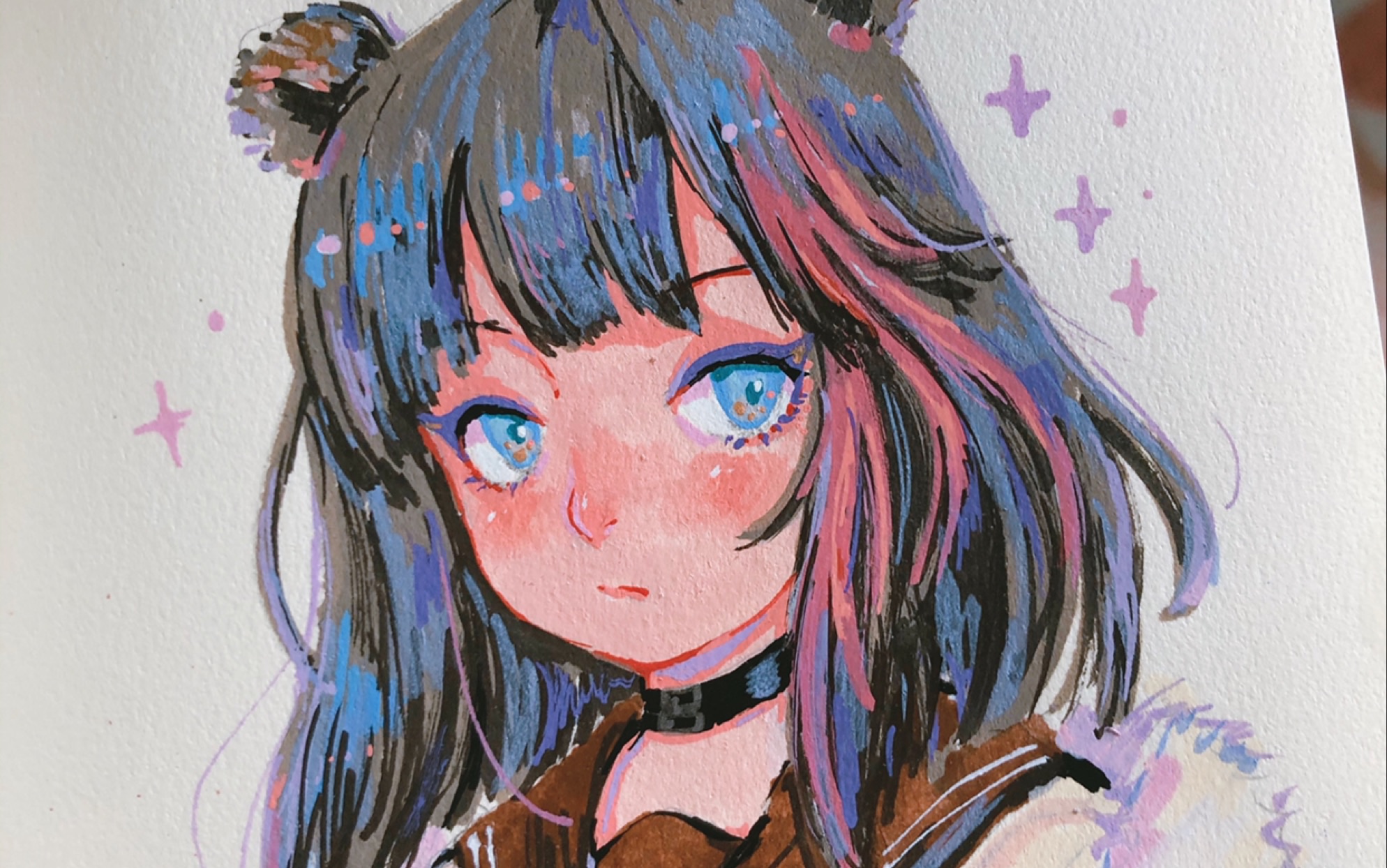 【阿蛋烧】丙烯马克笔 明日方舟 凛冬同人手绘_哔哩哔哩 (゜-゜)つロ