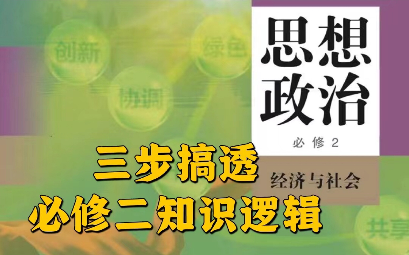 [图]【部编版政治必修二】《经济与社会》先导课：三步理解必修二知识逻辑