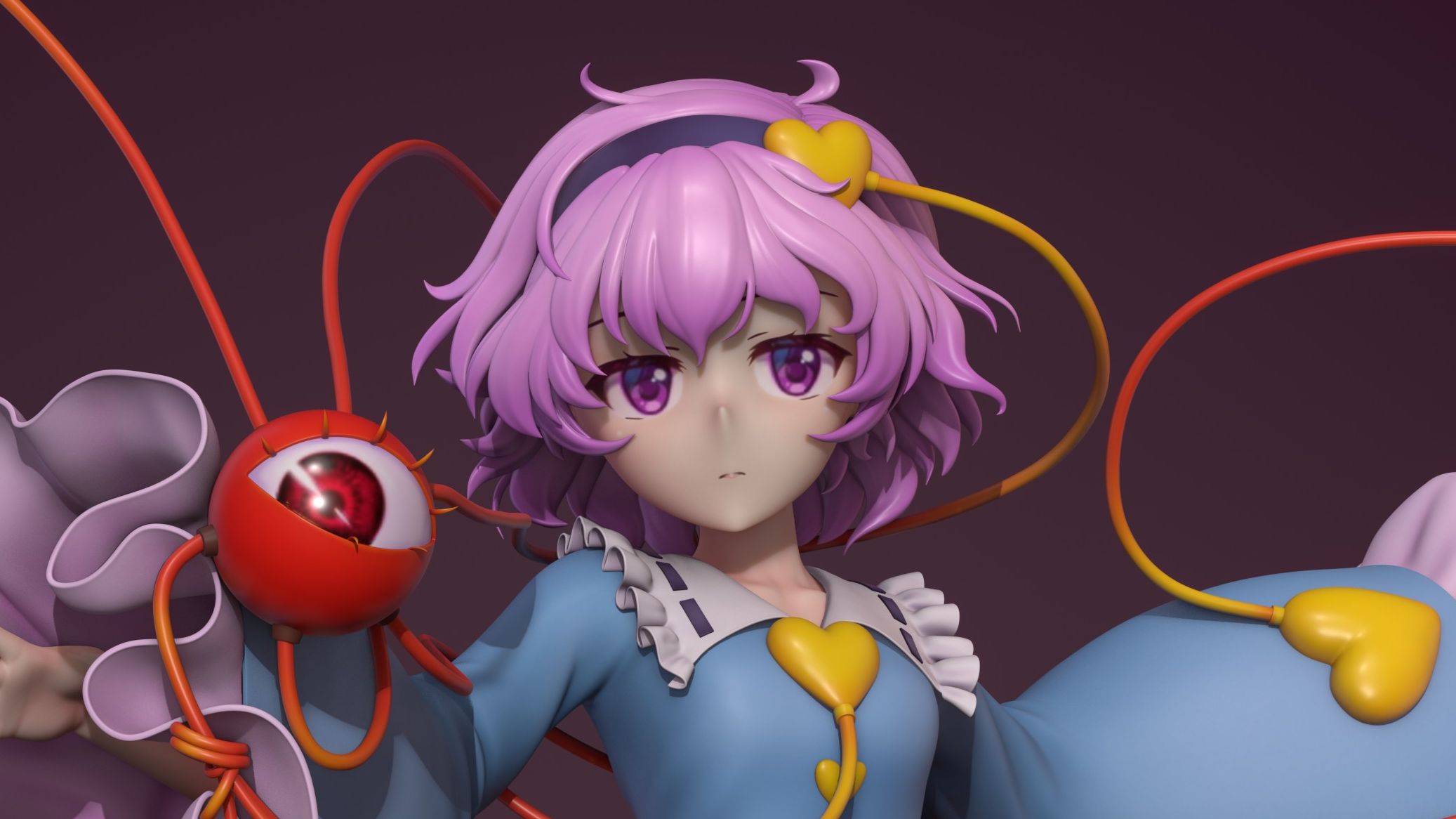 淡漠的古明地觉 手办风格模型-古明地小五5-东方(2)-哔哩哔哩视频