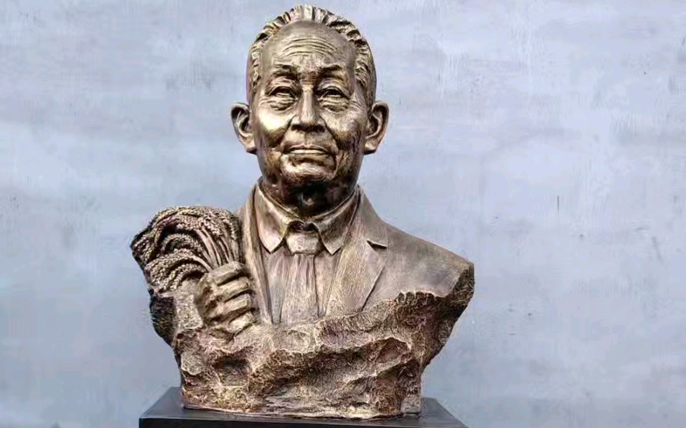 仿铜玻璃钢人物雕塑_名人胸像雕塑摆件