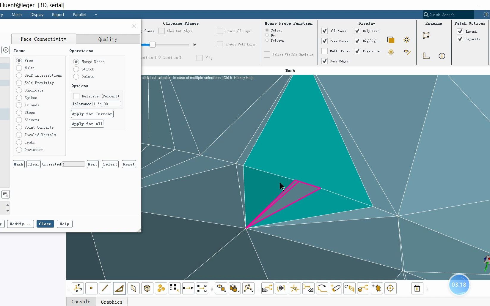 【Fluent meshing】 去除自由面&降低面网格skewness偏斜度的快速方法哔哩哔哩bilibili