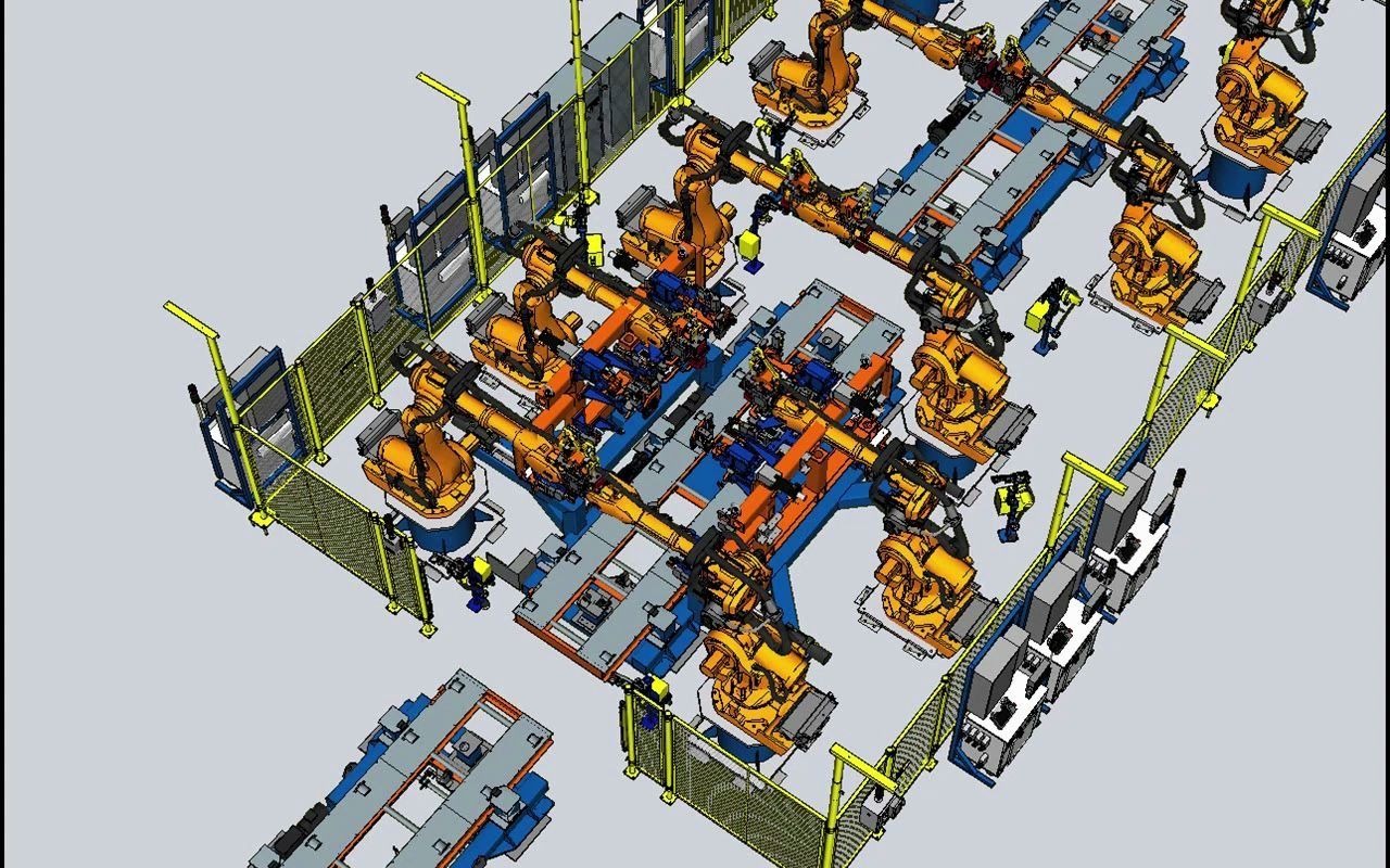 西门子工业软件 Tecnomatix Process Simulate(PDPS)工艺仿真 智能生产线案例展示哔哩哔哩bilibili