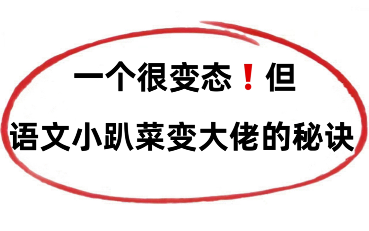 一招教你语文变大佬!哔哩哔哩bilibili