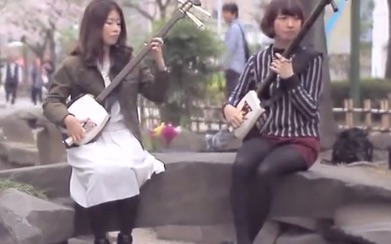 【三味线】Haru Ichiban  Played by Tsugaru Shamisen Girls 辉&辉哔哩哔哩bilibili