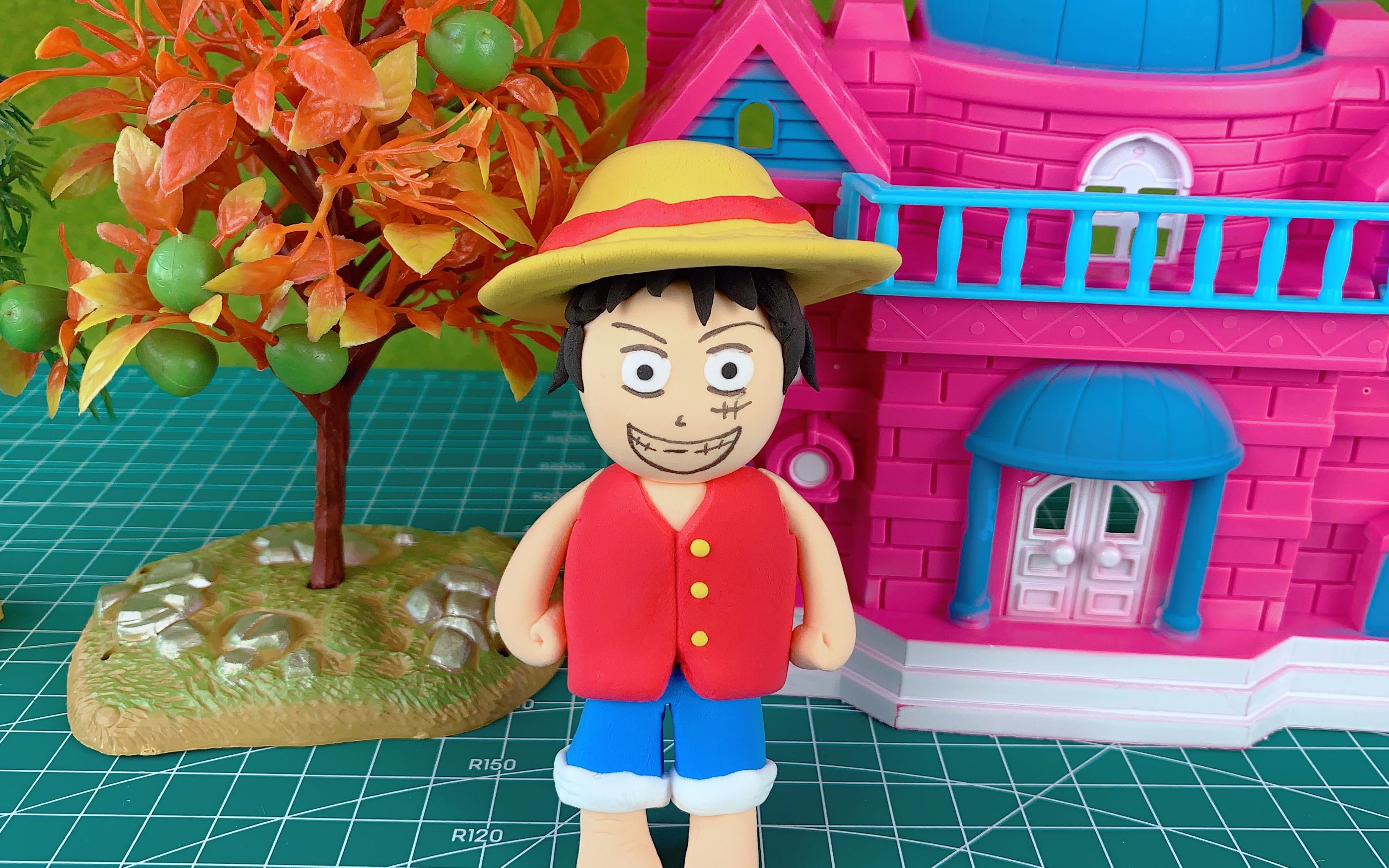 趣味彩泥diy航海王海贼王路飞