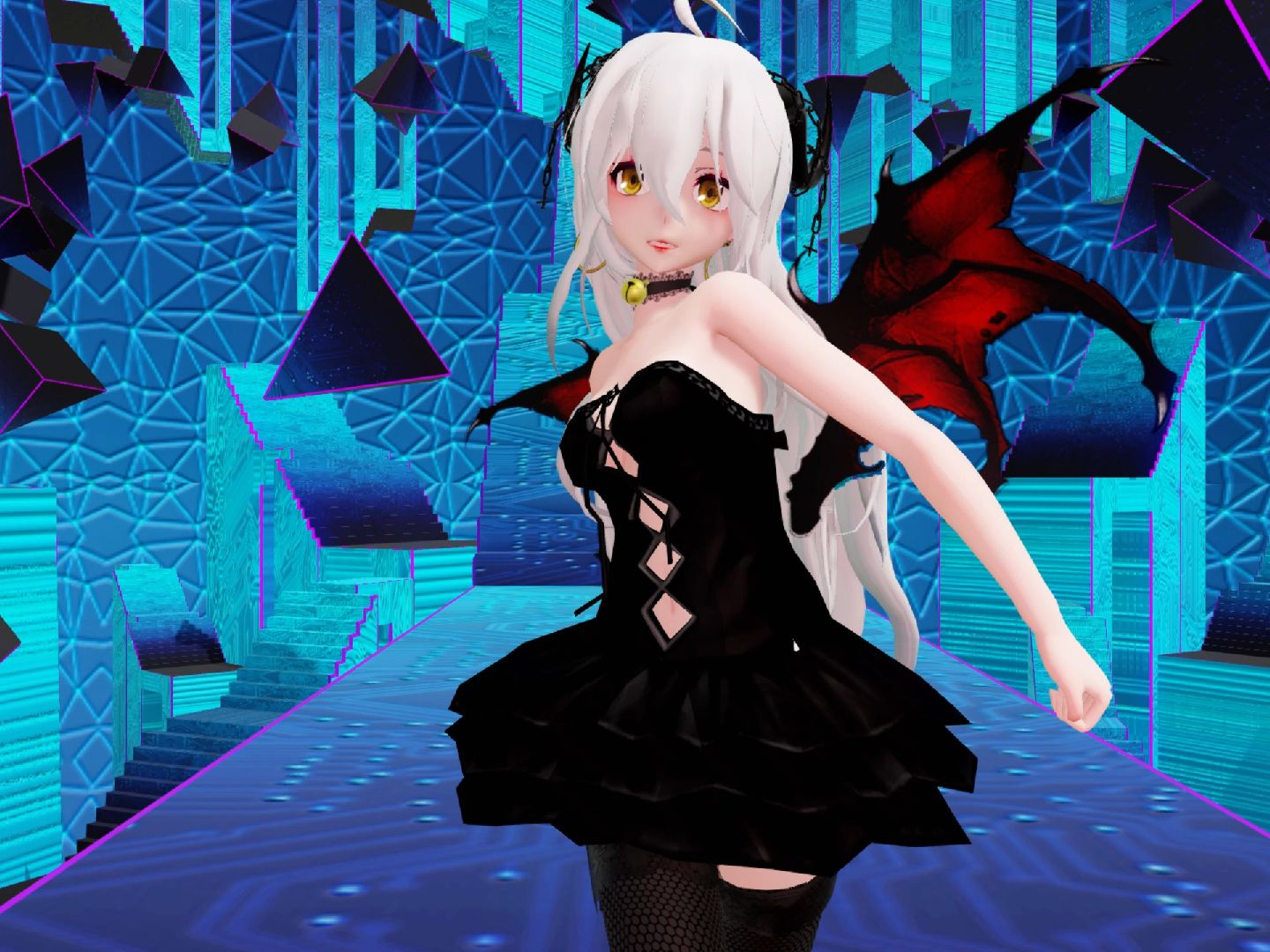 【mmd/弱音】小恶魔