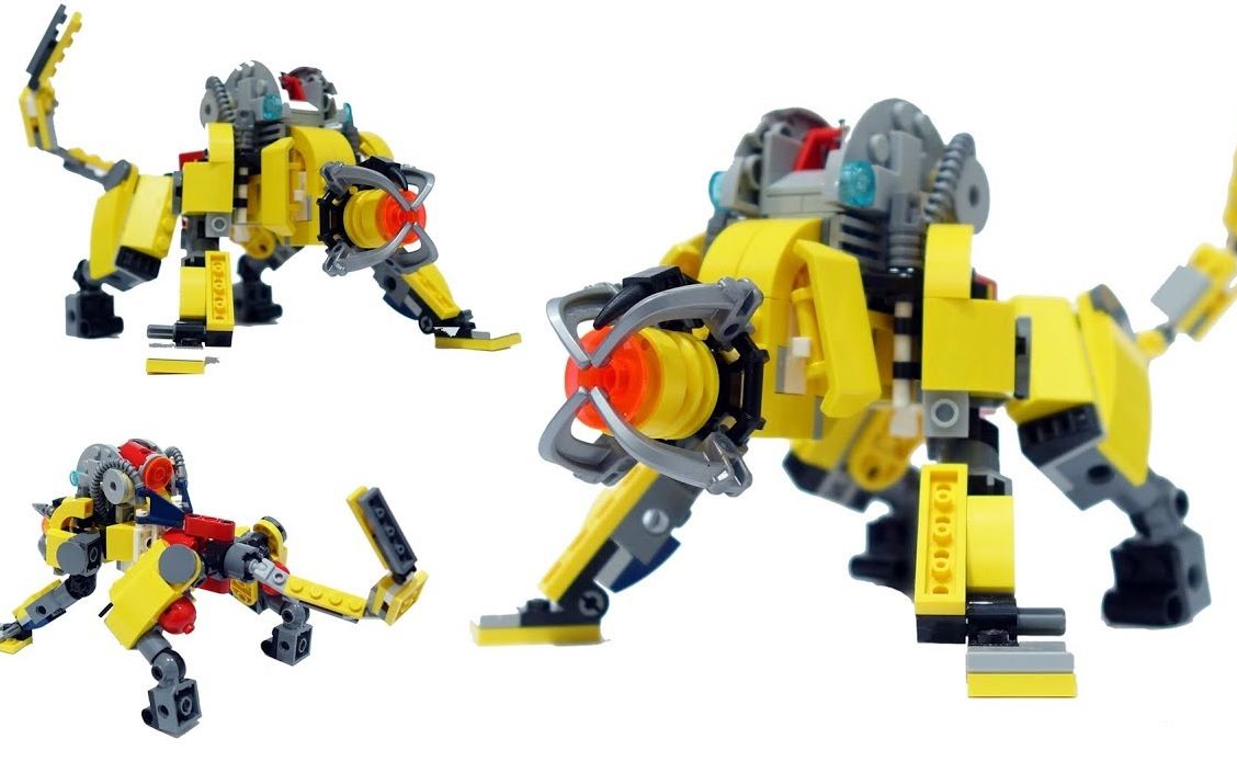 【砌砖小哥】乐高moc教程(包教包会)- 31090套装改造无头破坏王怪兽