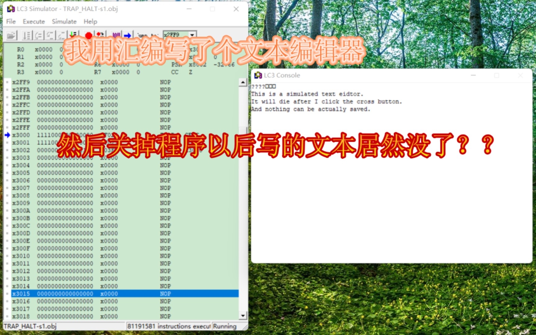 [图]CS202：LC-3的系统调用就是陷阱？你需要知道的TRAP指令基础知识