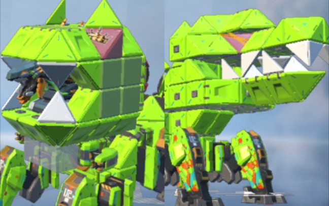 重装上阵两只不一样的恐龙看你喜欢哪一只加好友车库拿走