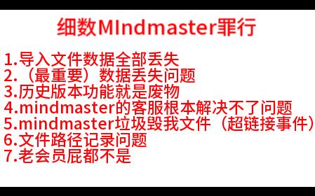 [图]不要用MIndmaster，史上最无耻思维导图，赶紧跑，三年老用户警告（万兴公司的软件）（永久牢会员哭诉）