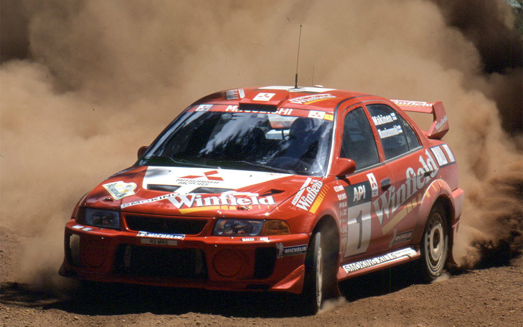 wrc三菱evo赛车精彩画面集锦