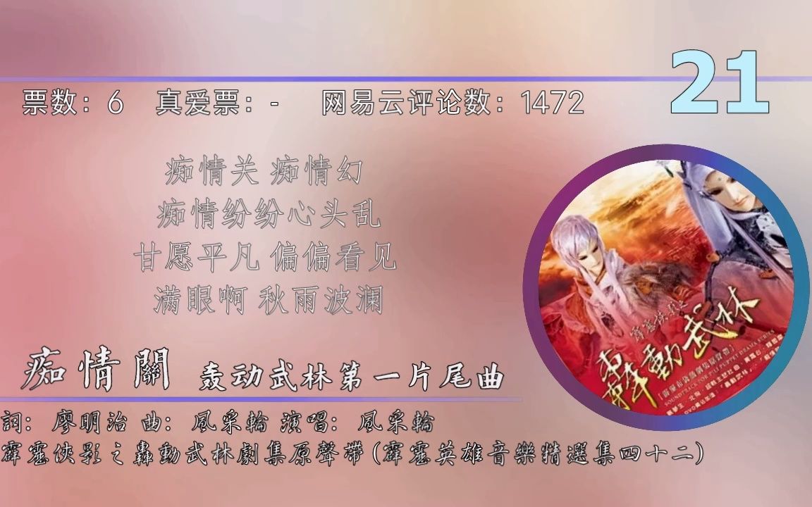 [图]【霹雳金光音乐人气投票】霹雳歌曲篇 29-1部分