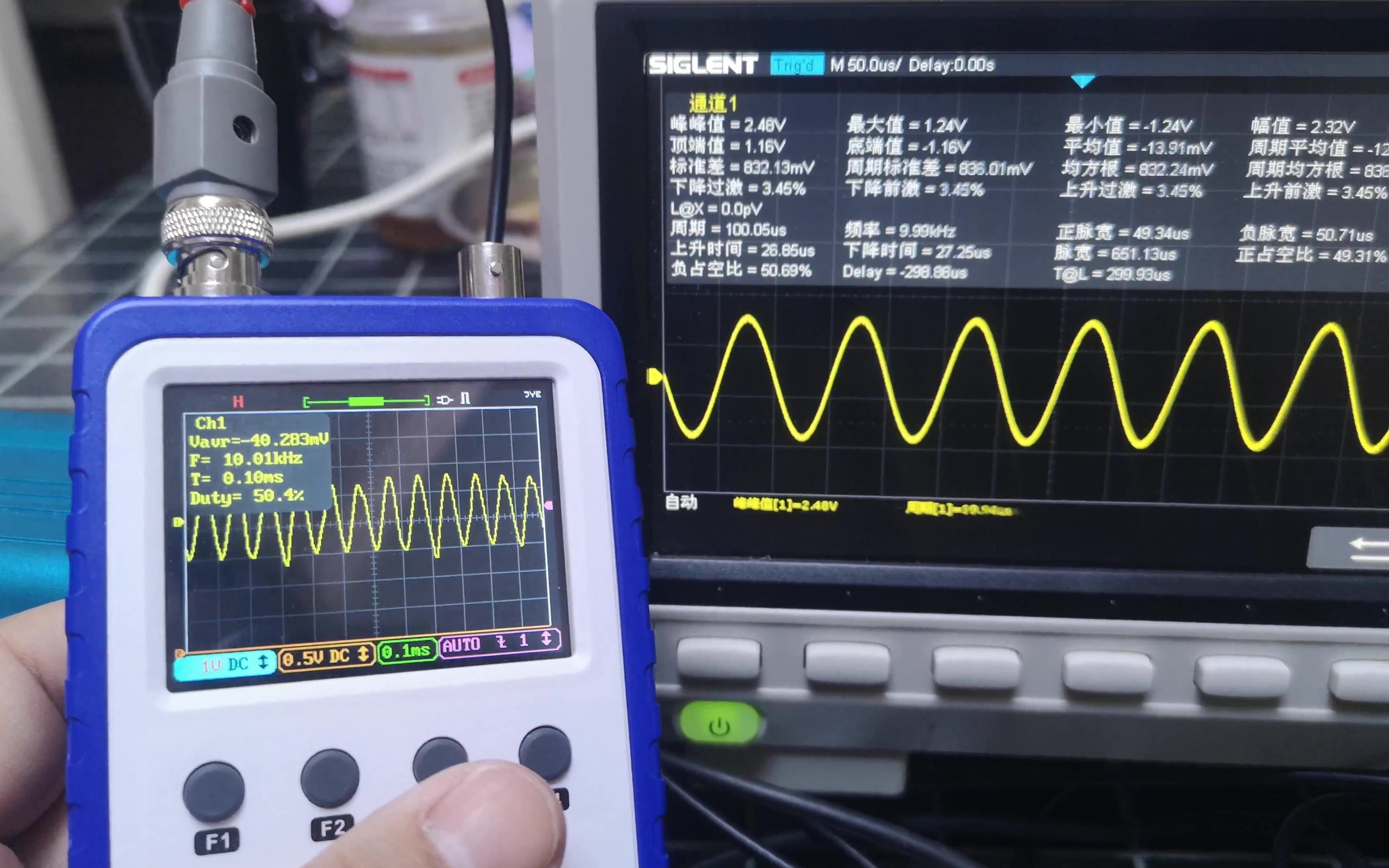 试试今越WAVE2迷你示波器的极限在哪里哔哩哔哩bilibili