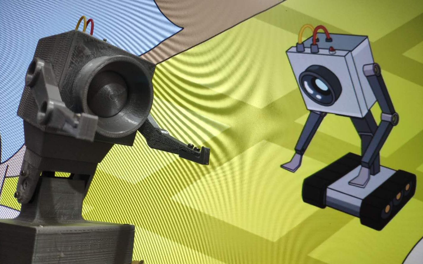 开学rickandmorty中的黄油机器人背起书包上学咯