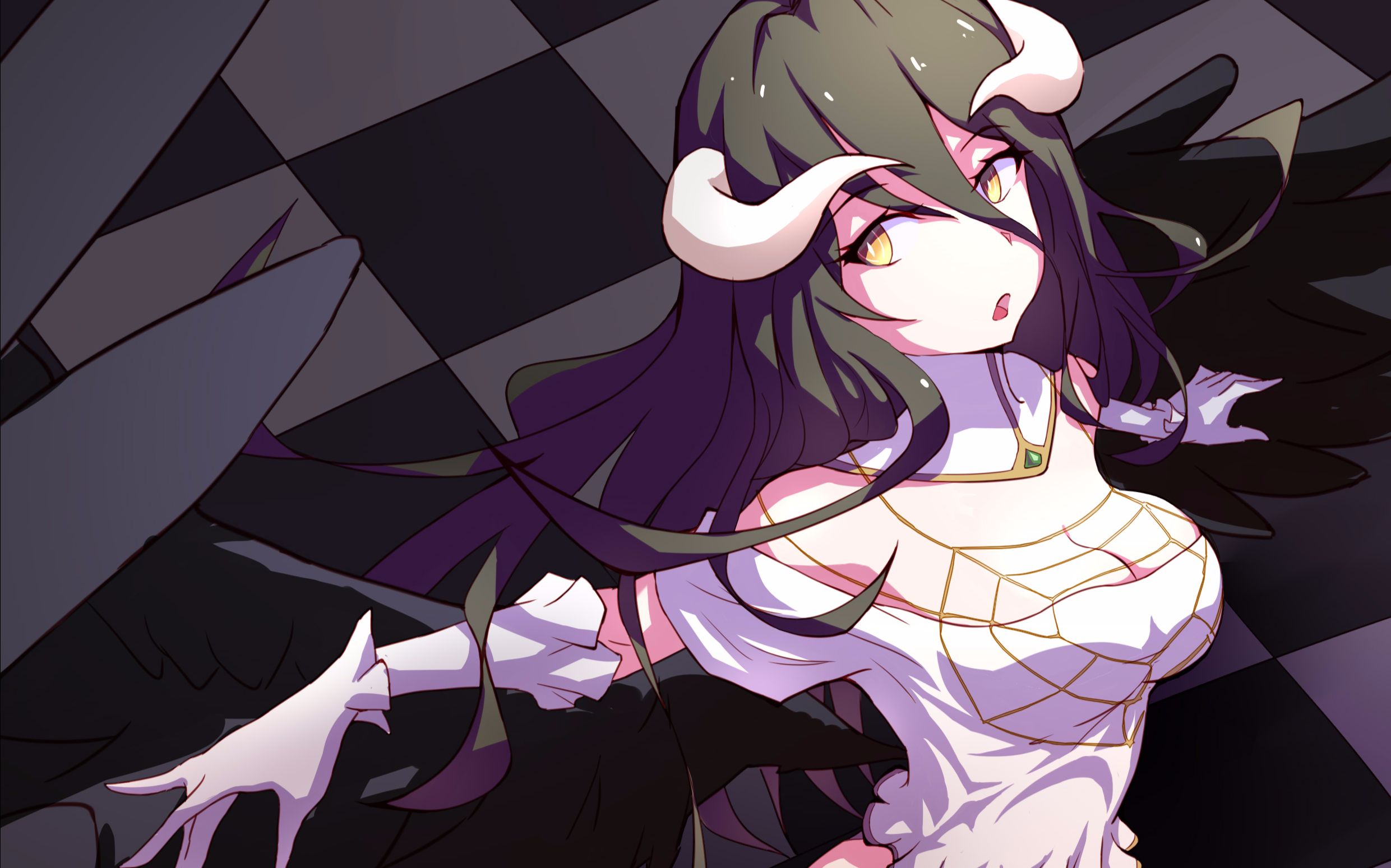 overlord雅儿贝德绘画过程