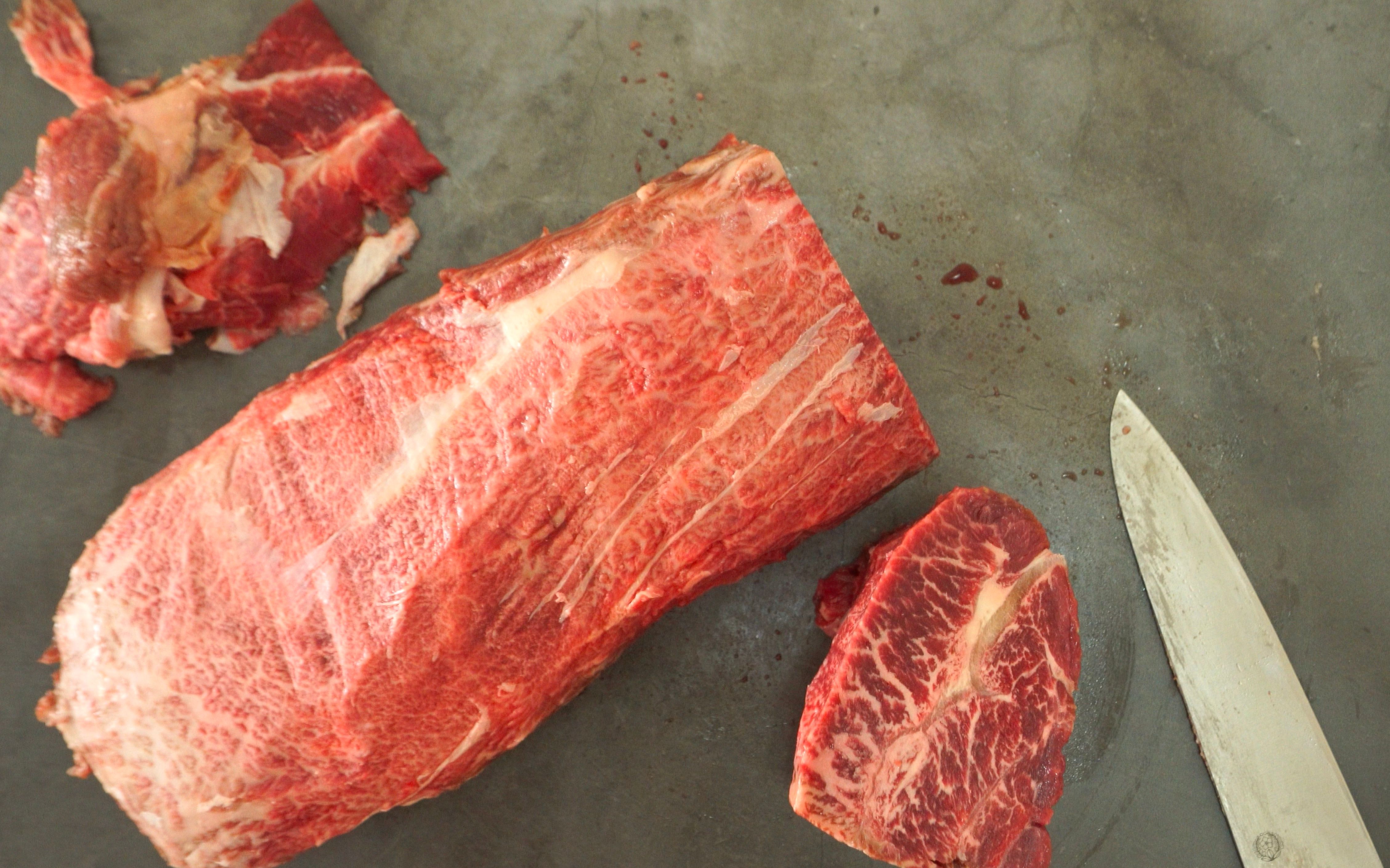 澳洲和牛 m4-5 牡蛎肉修整示范