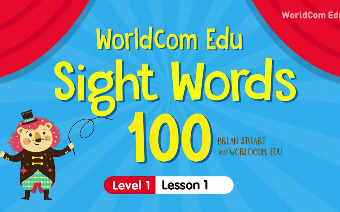 [图]Level1-Brain Stuart教你学英语高频词-Sight words100 (1-20集全）