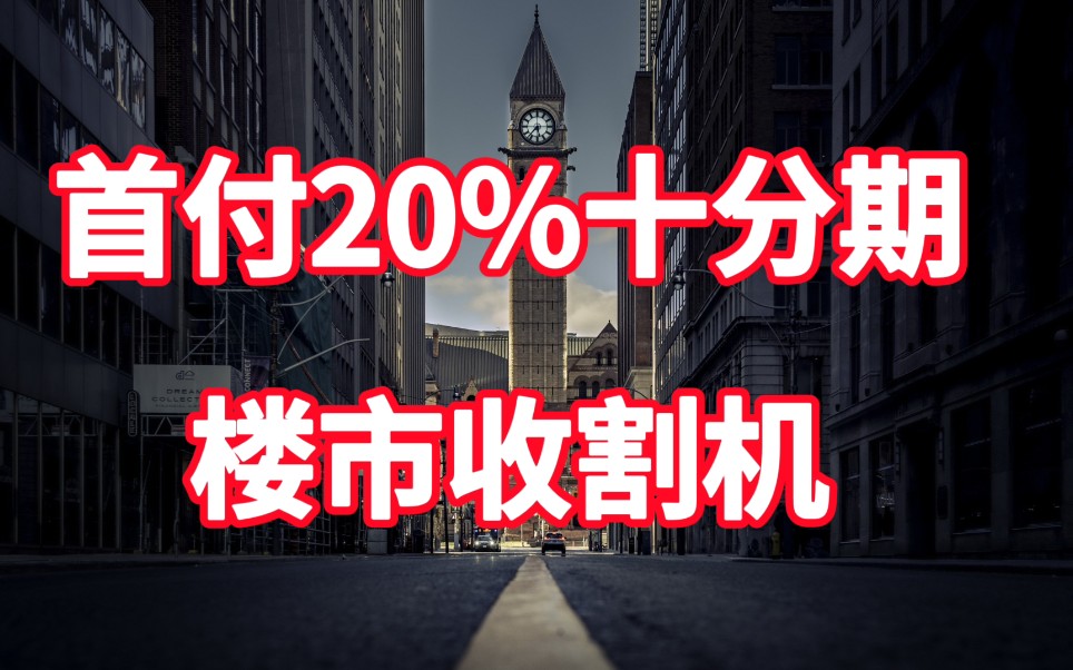 首付20%,配合分期首付,韭菜收割机来了哔哩哔哩bilibili