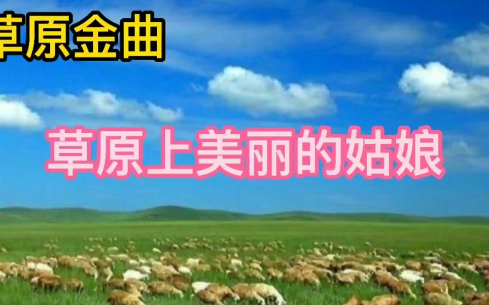 草原金曲草原上美丽的姑娘