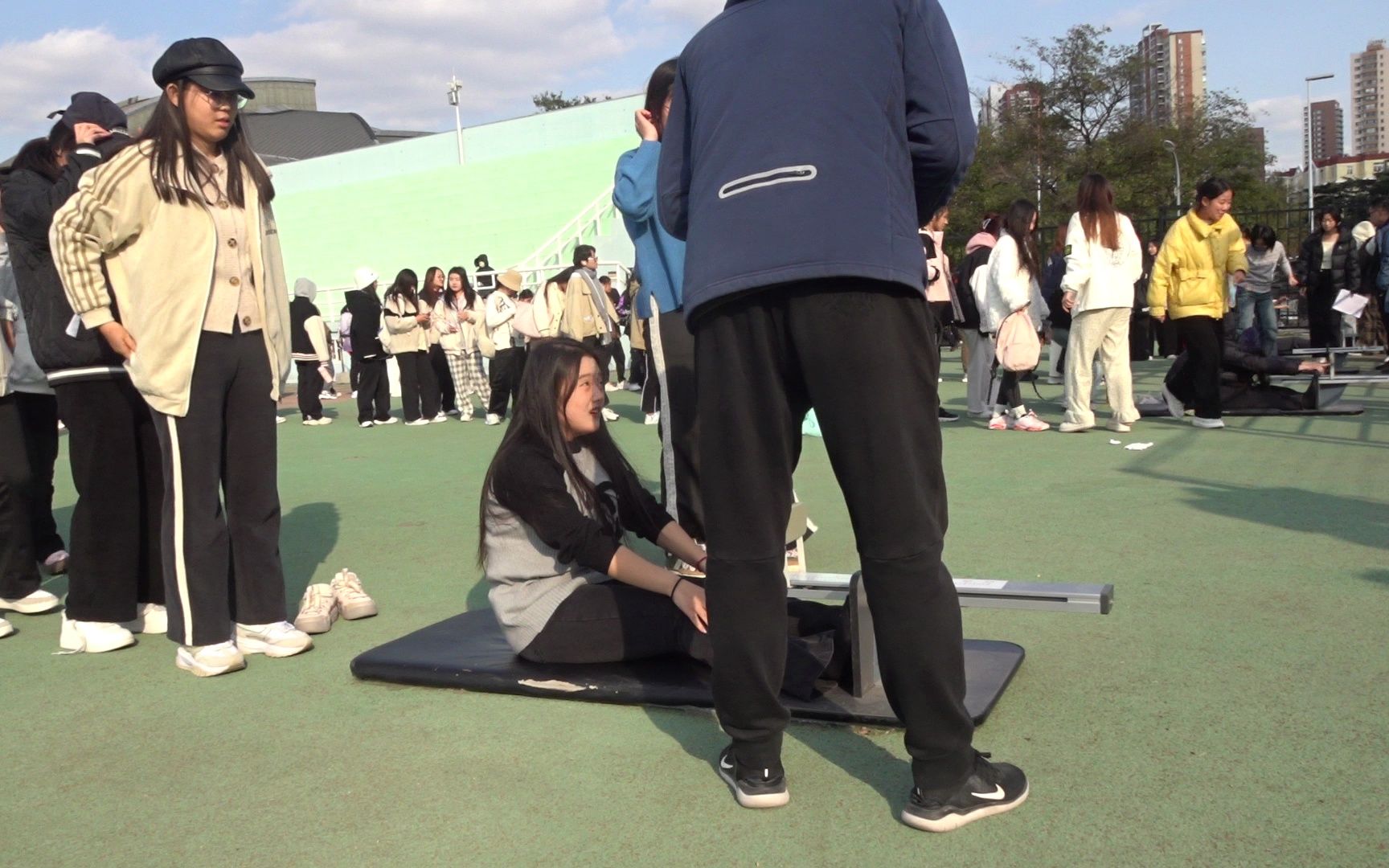 坐位体前屈;青岛大学2023年11月10日周五下午2023级体育课体测