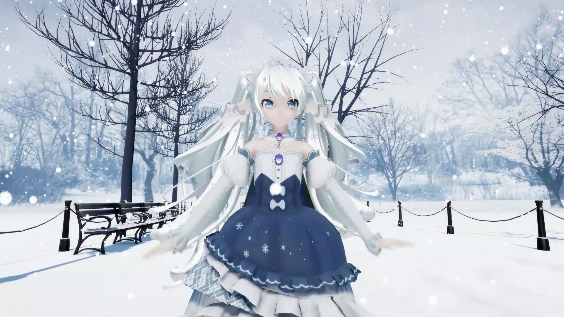 【mmd/雪初音】50粉庆祝「七日之都mmd/源千雪」summertime「白沙恋歌